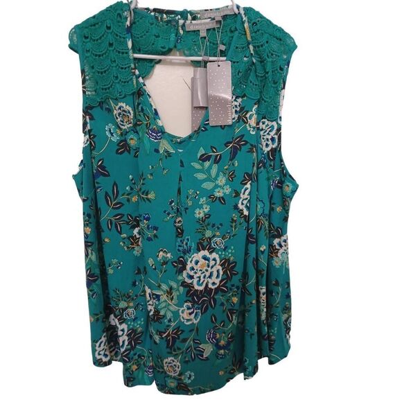 Daniel Rainn Tops - Daniel Rainn Top Sleeveless Color Multi Size 3X